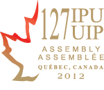 Logo of the 127th IPU Assembly in the city of Québec