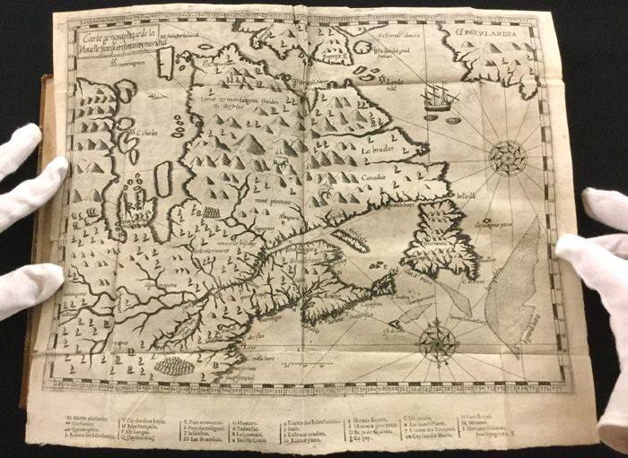 Carte géographique de la Nouvelle-France [Translation: Map of New France]