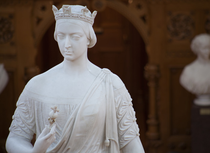 Statue de la reine Victoria, vue de face