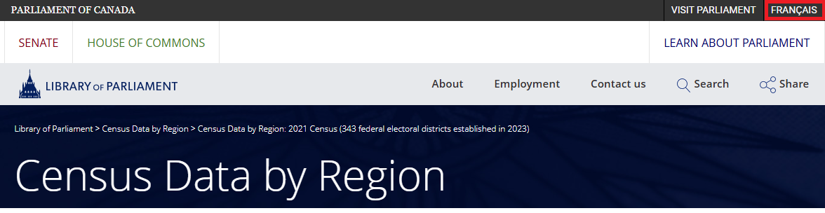 Partial image of the dropdown menu under Themes in the interactive map. 